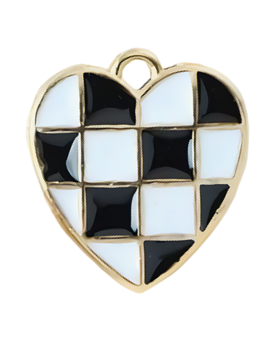 Blk Chk Hearts (G)