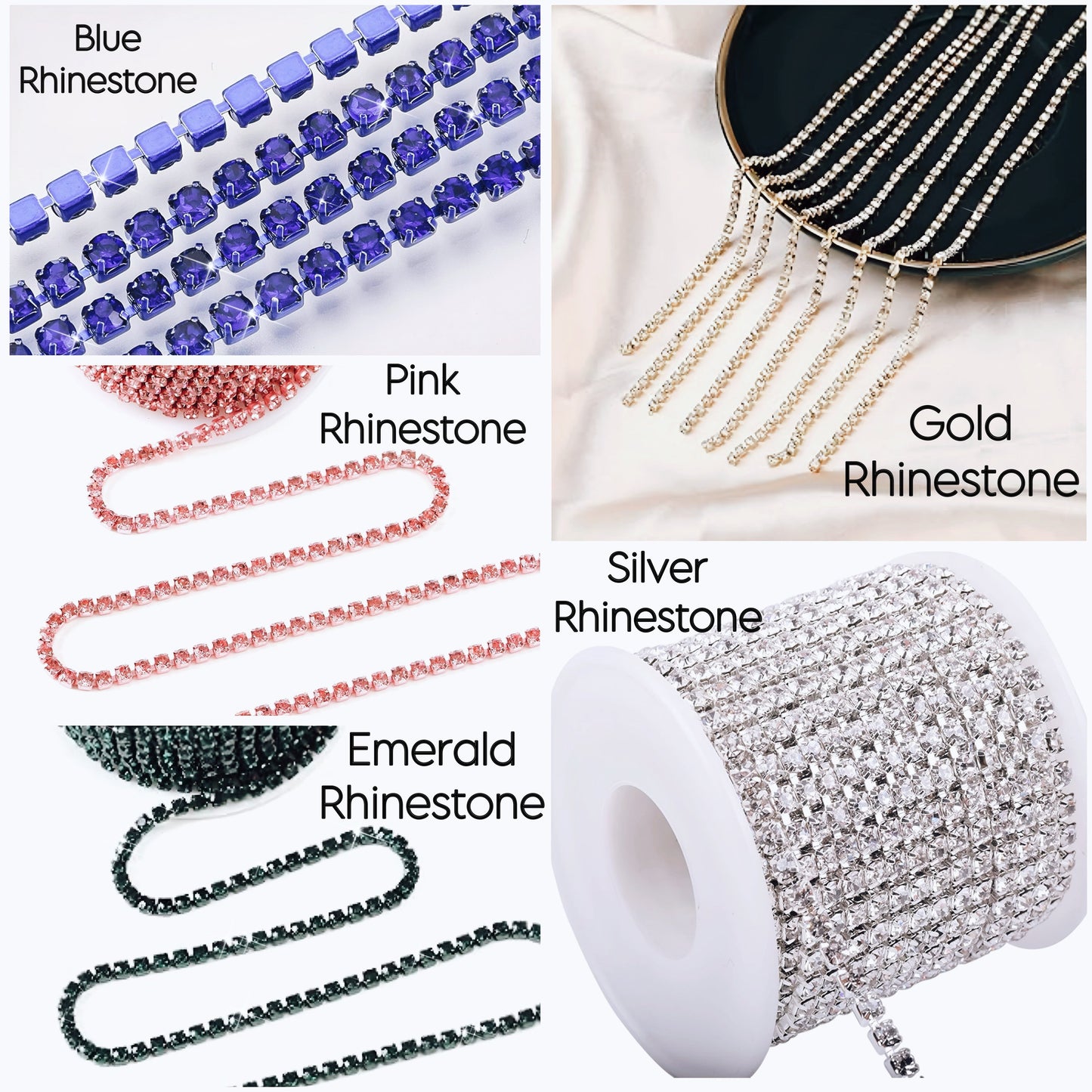 Blue Rhinestone